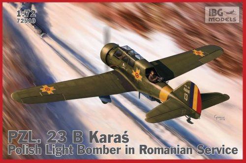 Przejdź do produktu IBG 72510 - 1:72 PZL 23B Karaś - Polish Light Bomber in Romanian Service