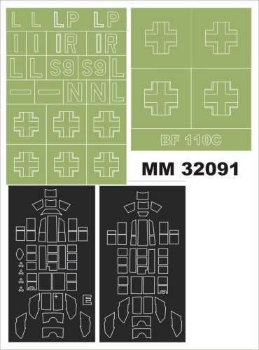 Przejdź do produktu MONTEX MM32091 - 1:32 Messerschmitt Bf-110 C