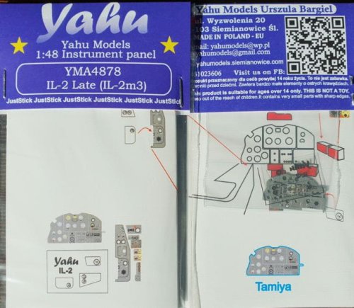 Przejdź do produktu YAHU YMA4878 - 1:48  IL-2 Late / IL-2m3 tablica przyrządów