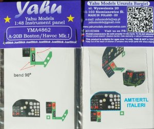 YAHU YMA4862 - 1:48 A-20B Boston / Havoc Mk.I tablica przyrządów