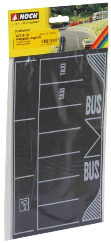 Przejdź do produktu NOCH 60718 - 1:87 (H0) Car-Park, Asphalt, 2 pcs., each 22 x 14 cm - Parking