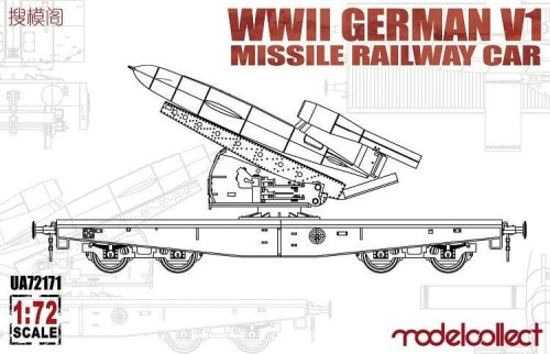 Przejdź do produktu MODELCOLLECT UA72171 - 1:72 WWII German V1 Missile Railway Car