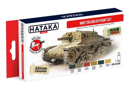 Przejdź do produktu HATAKA AS106 - Zestaw farb WW2 Italian AFV