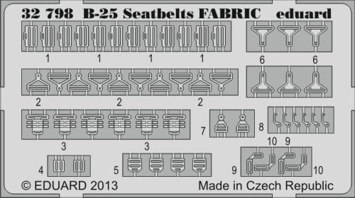 Przejdź do produktu EDUARD 32798 - 1:32 B-25 seatbelts fabric