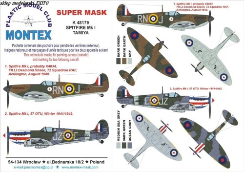 Przejdź do produktu MONTEX K48179 - 1:48 Spitfire I