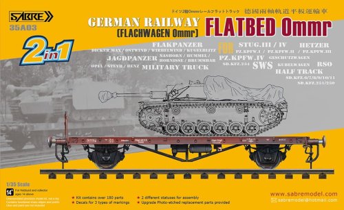 Przejdź do produktu SABRE 35A03 - 1:35 German Railway Flachwagen 0mmr Flatbed