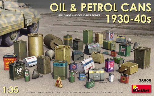 Przejdź do produktu MINIART 35595 - 1:35 Oil & Petrol Cans 1930-40s