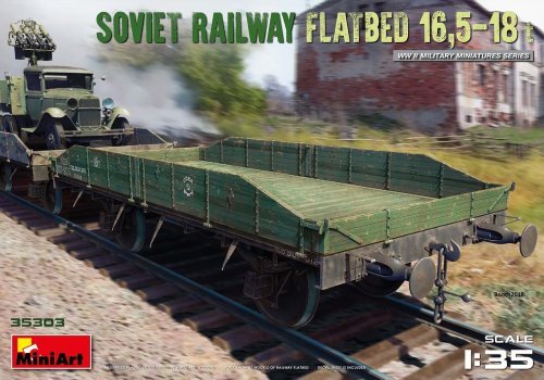 Przejdź do produktu MINIART 35303 - 1:35 Soviet Railway Flatbed 16,5-18t