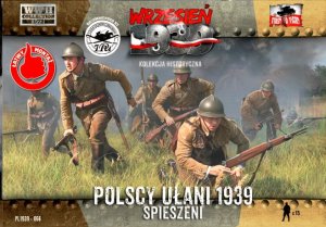 FIRST TO FIGHT 066 -  Wrzesień 1939 - 1:72 Polscy ułani 1939 - spieszeni - Gazetka w zestawie z figurkami