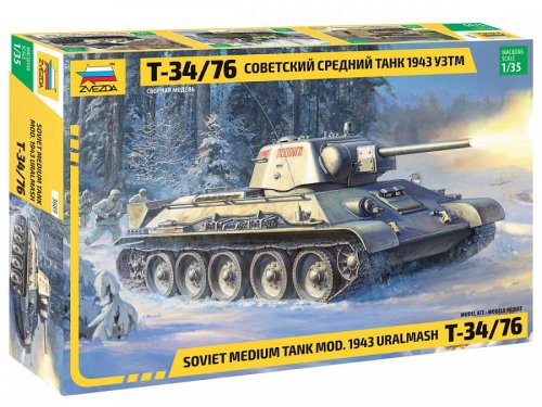 Przejdź do produktu ZVEZDA 3689 - 1:35 T-34/76 Mod.1943 Uralmash