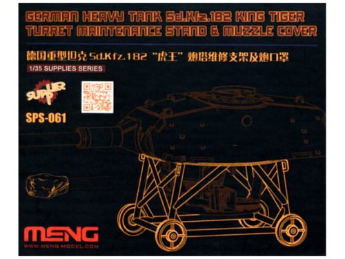 Przejdź do produktu MENG MODEL SPS061 - 1:35 German Sd.Kfz. 182 King Tiger Turret Maintenance Stand & Muzzle Cover