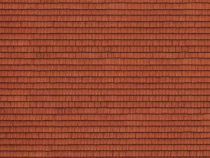 NOCH 56670 - 3D Cardboard Sheet - Roof Tile, red - Dachówki