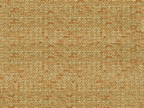 Przejdź do produktu NOCH 56613 - 3D Cardboard Sheet - Clinker, yellow/multicolored - Cegły, klinkier
