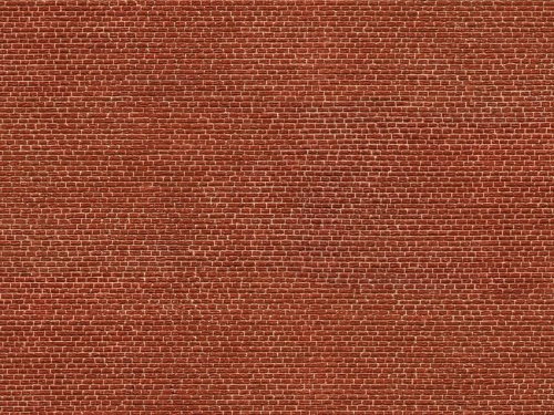 Przejdź do produktu NOCH 56610 - 3D Cardboard Sheet - Clinker, red - Cegły, klinkier