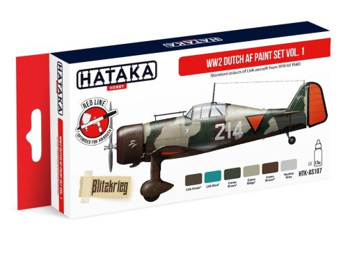 Przejdź do produktu HATAKA AS107 - Zestaw farb WW2 Dutch AF vol.1