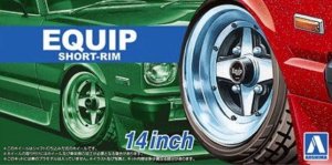 AOSHIMA 05547 - 1:24 Felgi + Opony Equip 14 inch