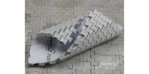 Przejdź do produktu JUWEELA 23322 - 1:35 /1:32 Flexyway pavers grey - Kostka brukowa na folii szara 1944 szt