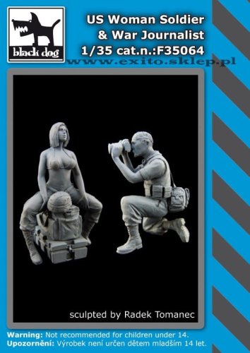 Przejdź do produktu BLACK DOG F35064 - 1:35 US Woman Soldier & War Journalist