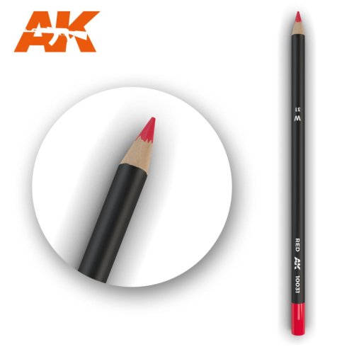 Przejdź do produktu AK INTERACTIVE 10031 - Weathering Pencil - Red - kredka do weatheringu