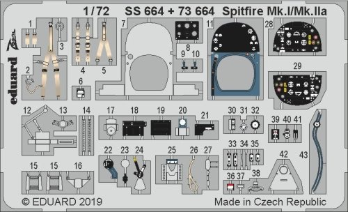 Przejdź do produktu EDUARD SS664 - 1:72 Spitfire Mk.I / Mk.IIa