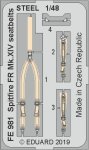 EDUARD FE981 - 1:48 Spitfire FR Mk.XIV seatbelts - Steel