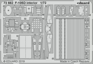 EDUARD 73662 - 1:72 F-105D interior