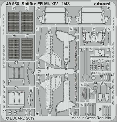 Przejdź do produktu EDUARD 49980 - 1:48 Spitfire FR Mk.XIV