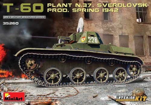 Przejdź do produktu MINIART 35260 - 1:35 T-60 Plant N.37 Sverdlovsk Prod. Spring 1942 w/ interior