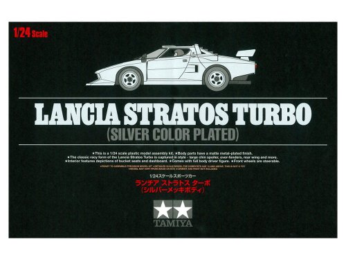 Przejdź do produktu TAMIYA 25418 - 1:24 Lancia Stratos Turbo (Silver Color Plated)
