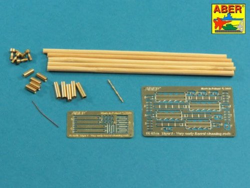 Przejdź do produktu ABER 16024 - 1:16 Barrel cleaning rods with brackets for Tiger I very early model 1240mm