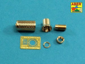 Aber 35L-265 - 1:35 Hamulec wylotowy do niemieckiej armaty p/panc Krupp 12,8cm PaK 44