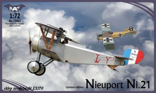 Przejdź do produktu BAT 72001 - 1:72 Nieuport Ni.21 France