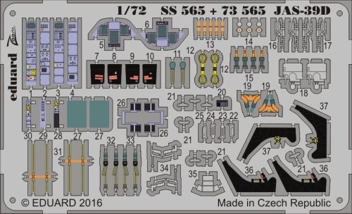 Przejdź do produktu EDUARD SS565 - 1:72 JAS-39D