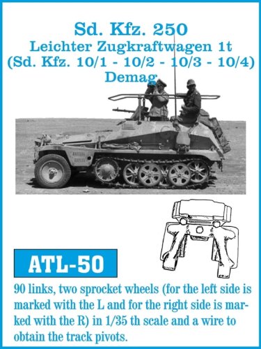 Przejdź do produktu Friulmodel ATL-050 - 1:35 Metalowe gąsienice Sd.Kfz. 250 / Sd. Kfz 10/1- 10/2 - 10/3 - 10/4 Demag
