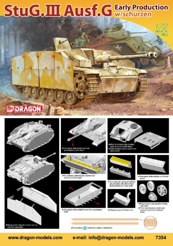 Przejdź do produktu DRAGON 7354 - 1:72 StuG.III auf.G Early w/Schurzen