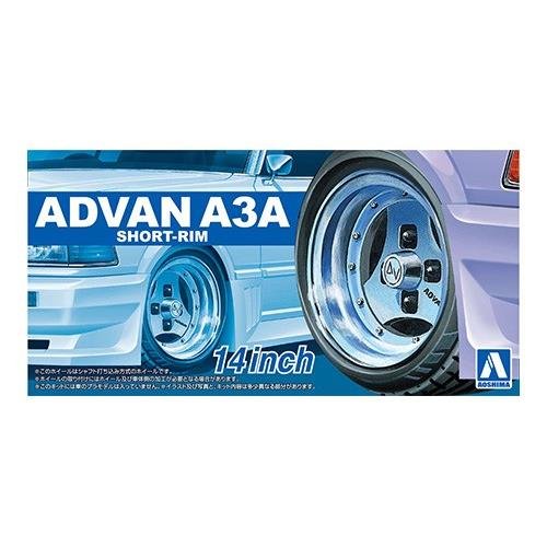 Przejdź do produktu AOSHIMA 05546 - 1:24 Felgi + Opony Advan A3A 14inch