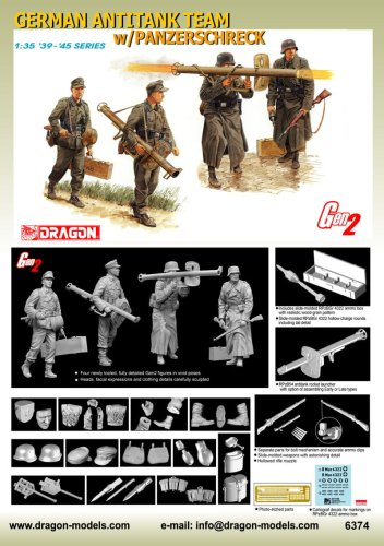 Przejdź do produktu DRAGON 6374 - 1:35 German Antitank Team w/Panzerschreck