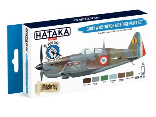 Przejdź do produktu HATAKA BS16 - Zestaw farb Early WW2 French Air Force