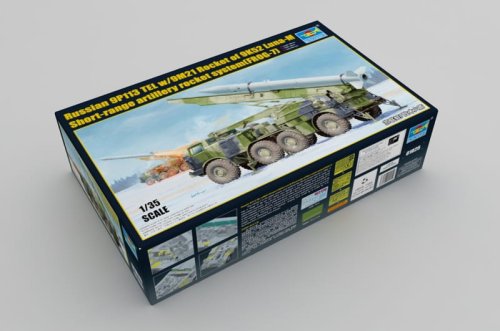 Przejdź do produktu TRUMPETER 01025 - 1:35 Russian 9P113 TEL w/9M21 Rocket of 9K52 Luna-M Short-range artillery rocket system (FROG-7)
