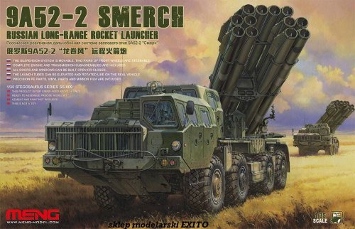 Przejdź do produktu MENG MODEL SS009 - 1:35 9A52-2 Smerch Russian Long-Range Rocket Launcher