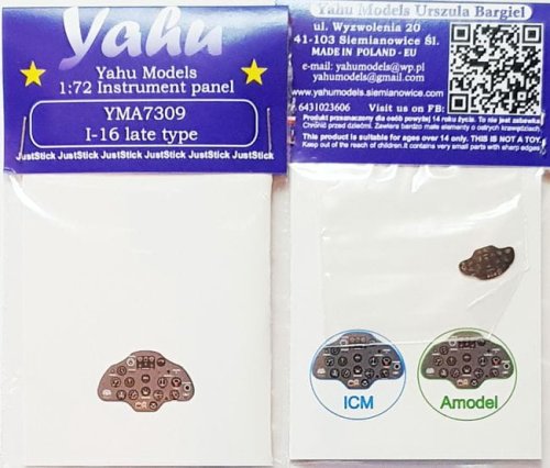 Przejdź do produktu YAHU YMA7309 - 1:72 I-16 late type tablica przyrządów
