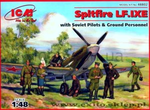 ICM 48802 - 1:48 Spitfire LF.IXE with Soviet Pilots and Ground Personnel