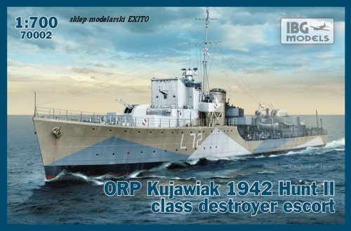 Przejdź do produktu IBG 70002 - 1:700 ORP Kujawiak 1942 Hunt II class destroyer escort