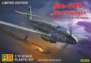 RS MODELS 92209 - 1:72 Me-509 Nachtjager
