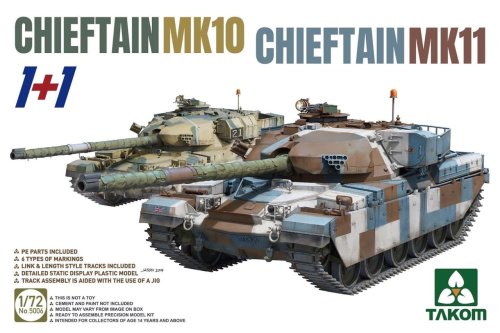 Przejdź do produktu TAKOM 5006 - 1:72 Chieftain MK 10 & Chieftain MK 11 (1+1)