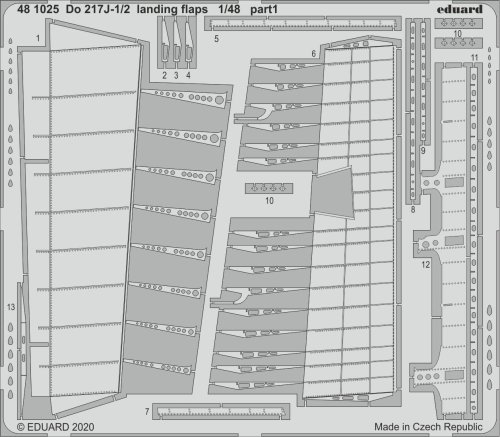 Przejdź do produktu EDUARD 481025 - 1:48 Do 217J-1/2 landing flaps