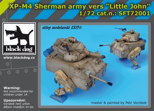 Przejdź do produktu BLACK DOG SFT72001 - 1:72 XP-M4 Sherman army vers Little John