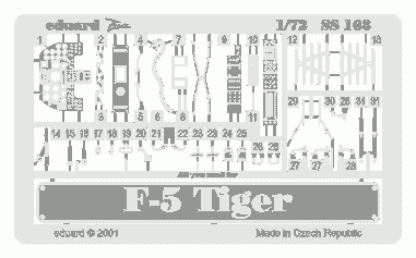 Przejdź do produktu EDUARD SS168 - 1:72 F-5E Tiger