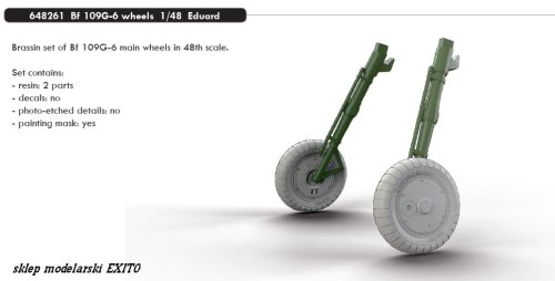 Przejdź do produktu EDUARD 648261 - 1:48 Bf 109G-6 wheels