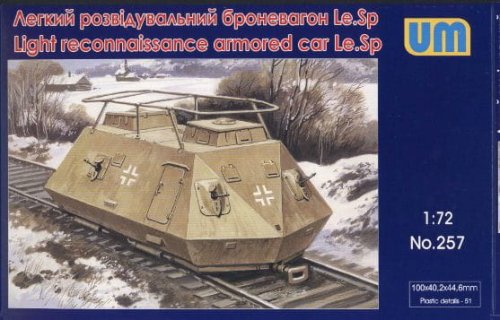 Przejdź do produktu UNIMODELS 257 - 1:72 Light reconnaissance armored car Le.Sp